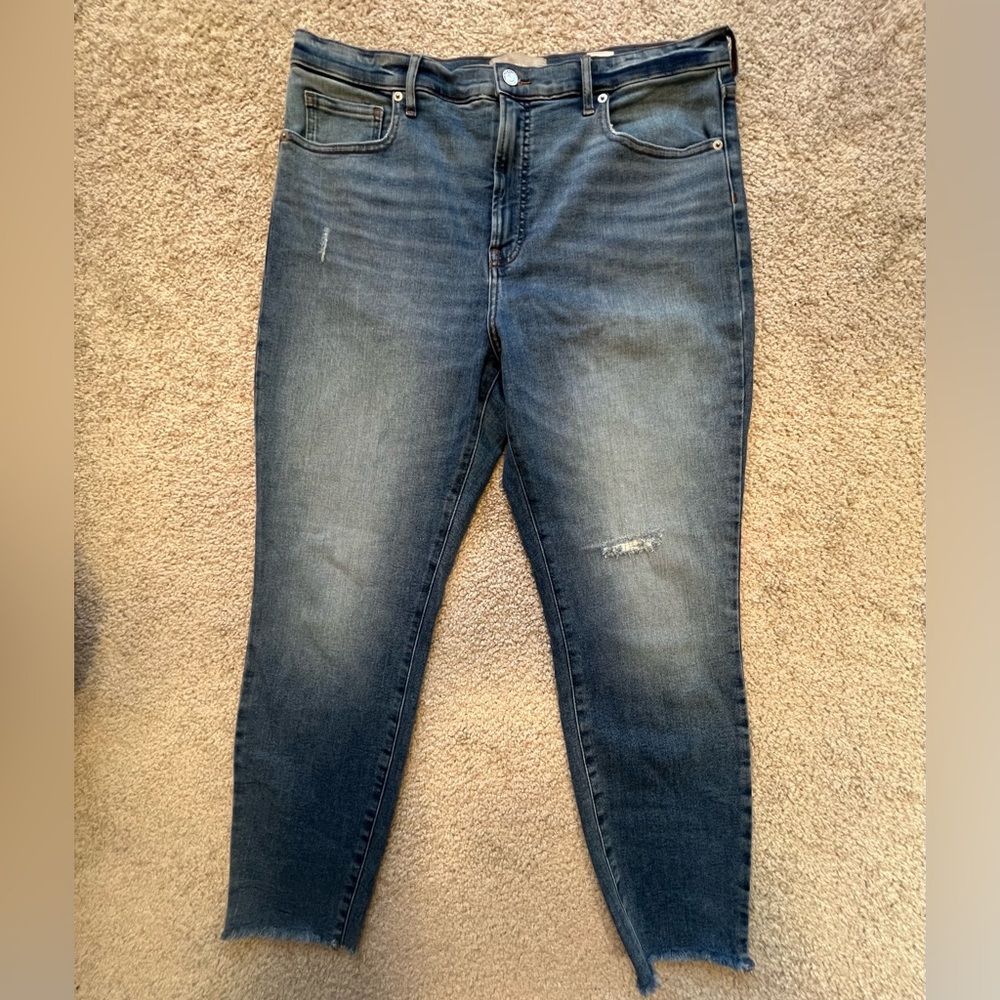 Everlane Women's The High Rise Skinny Blue Jeans Size 33 Ankle